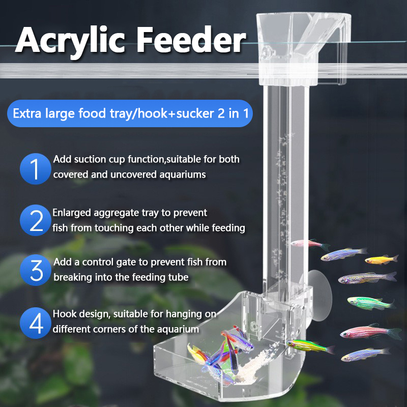 Aquarium Fish Variety - Aquarium Acrylic Feeding Tube Anti-Stuck Fish