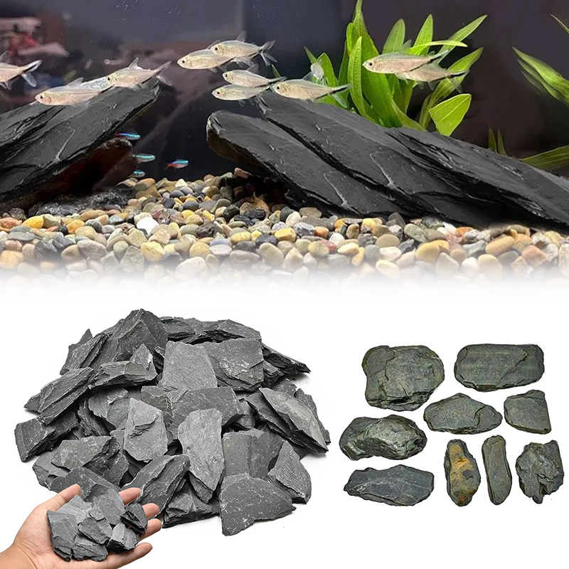 Aquarium Fish Bowl - 500/1000g Fish Tank Landscape Stone Kit