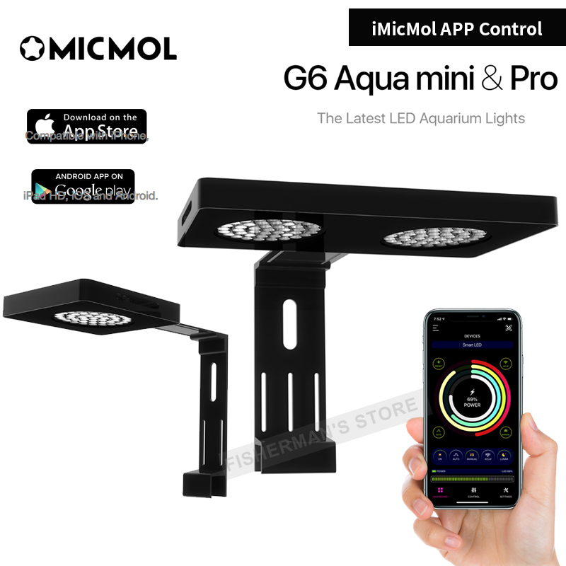 Aquarium Fish App - MicMol-G6 Aqua Mini and Pro LED