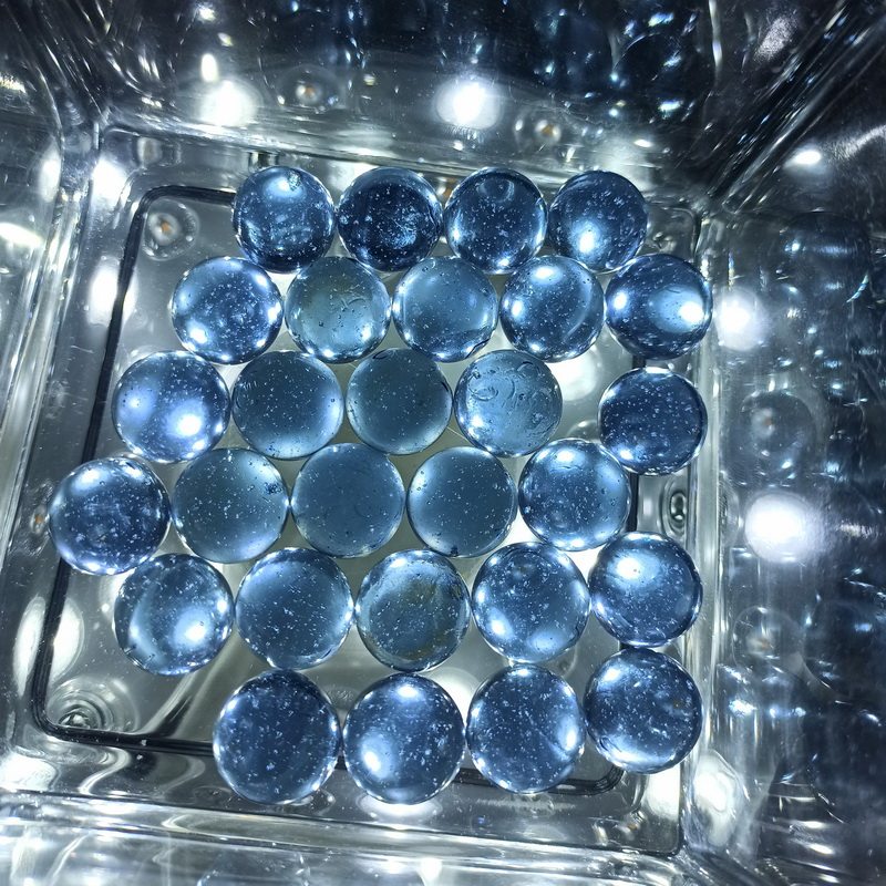 Aquarium Fish Bowl - Glass Marble 14/16/17mm Colored Glass Beads