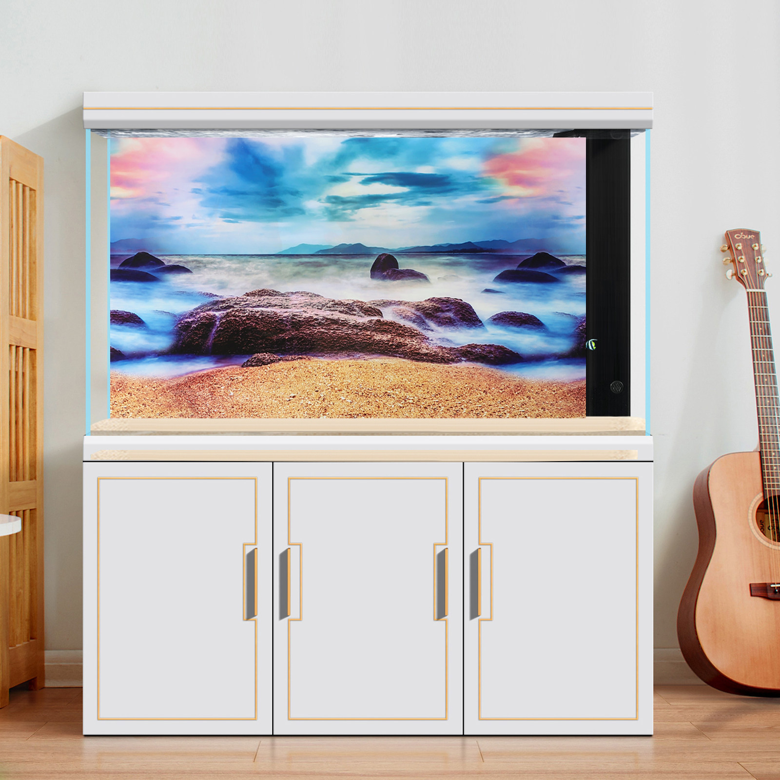 Fish Tank Paper 3D HD Decor Re - огляд і ціна Aquarium Fish Poster