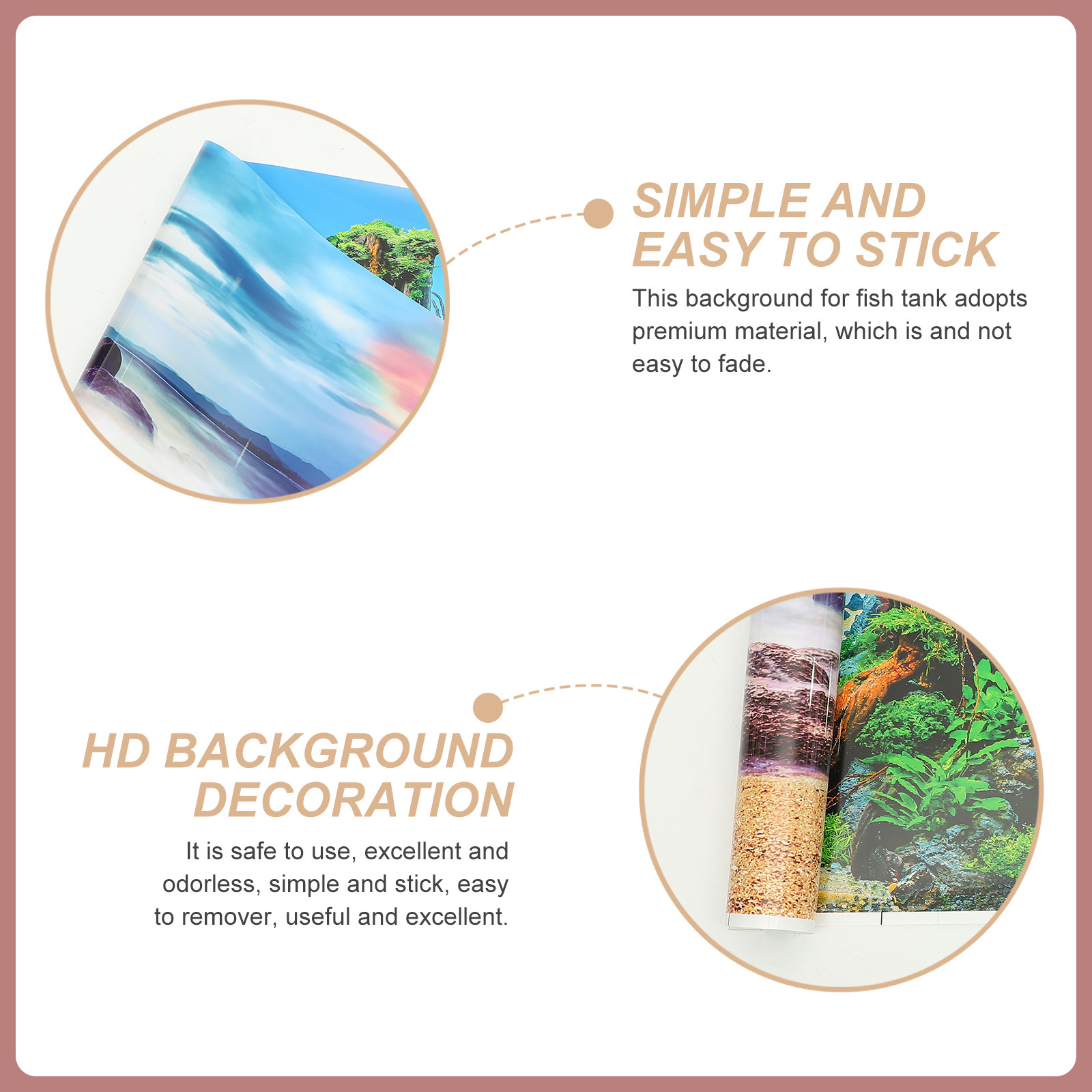 Fish Tank Paper 3D HD Decor Re - огляд і ціна Aquarium Fish Poster