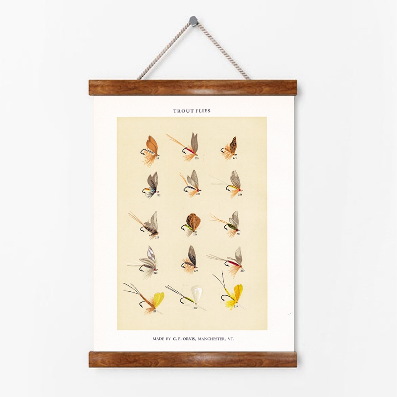 Vintage Fly Fishing Lure Poste - огляд і ціна Aquarium Fish Poster