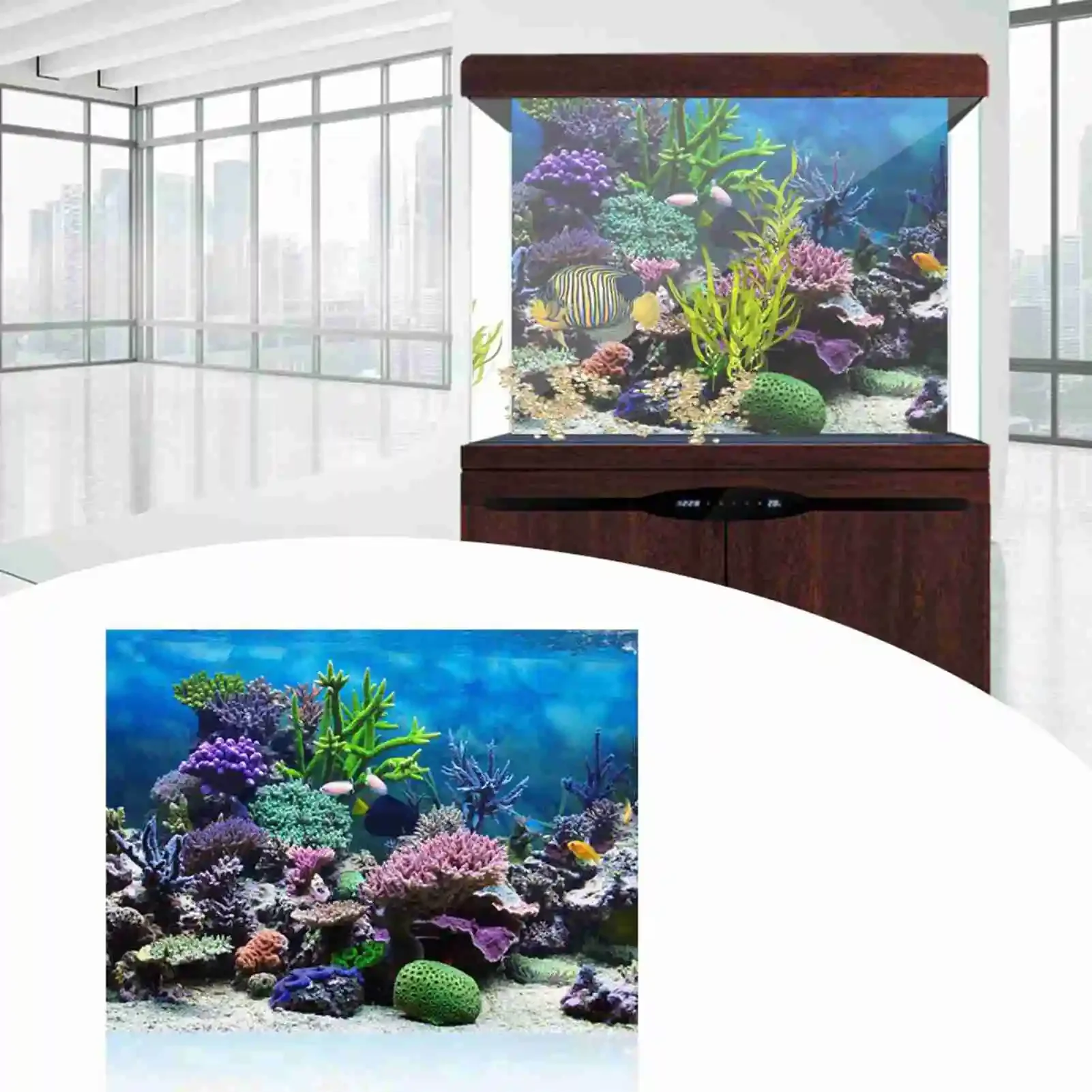 3D Aquarium Landscape Poster R - огляд і ціна Aquarium Fish Poster