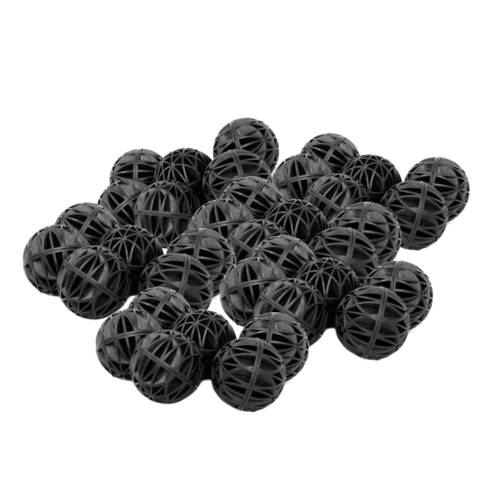 100pcs 18mm Biological Bio Bal - огляд і ціна Aquarium Fish Black