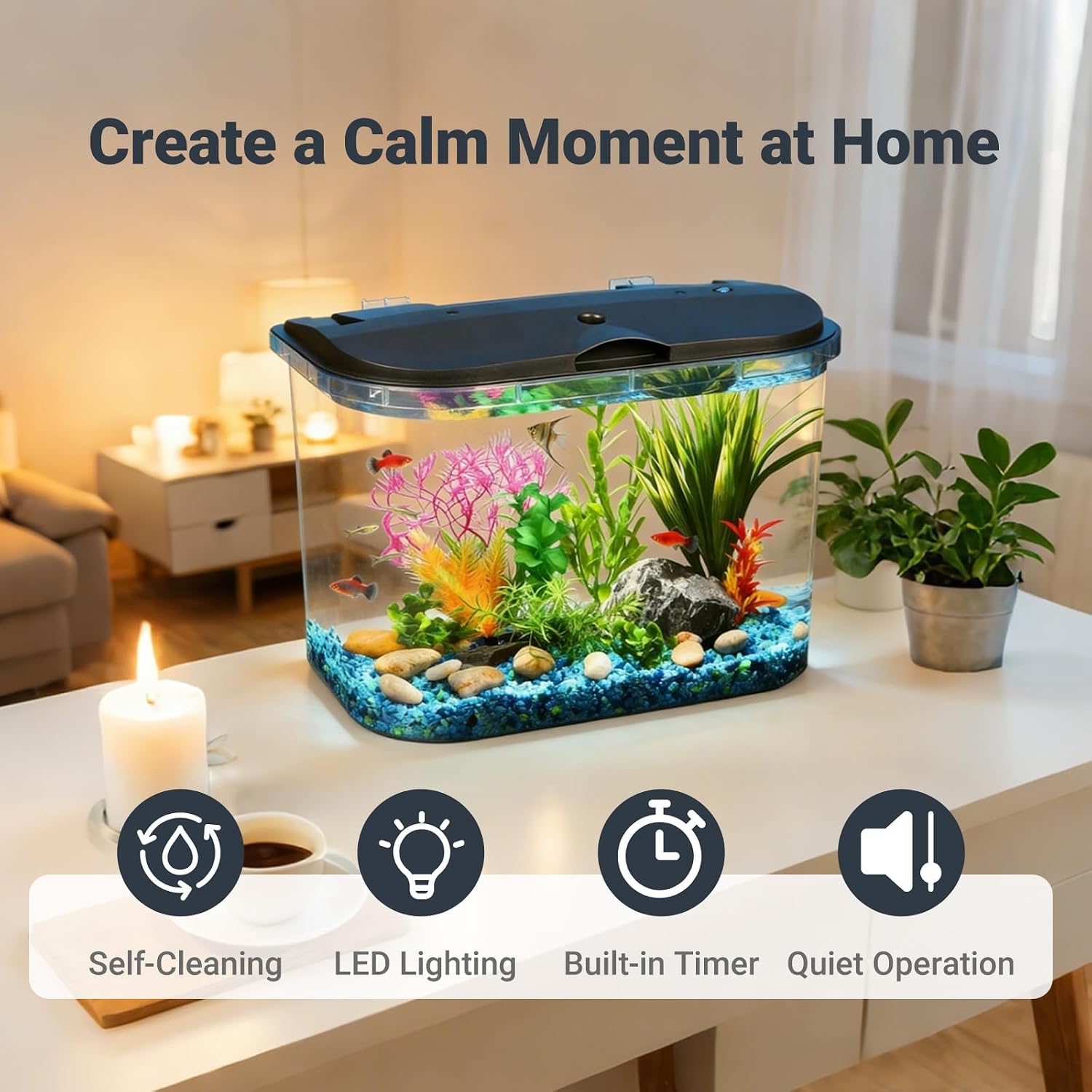 5-Gallon Aquarium Kit with LED - огляд і ціна Aquarium Fish Variety